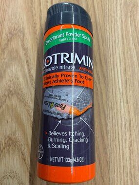 Lotrimin AF Athlete's Foot Deodorant Powder Spray, 4.6 Ounce Spray Can